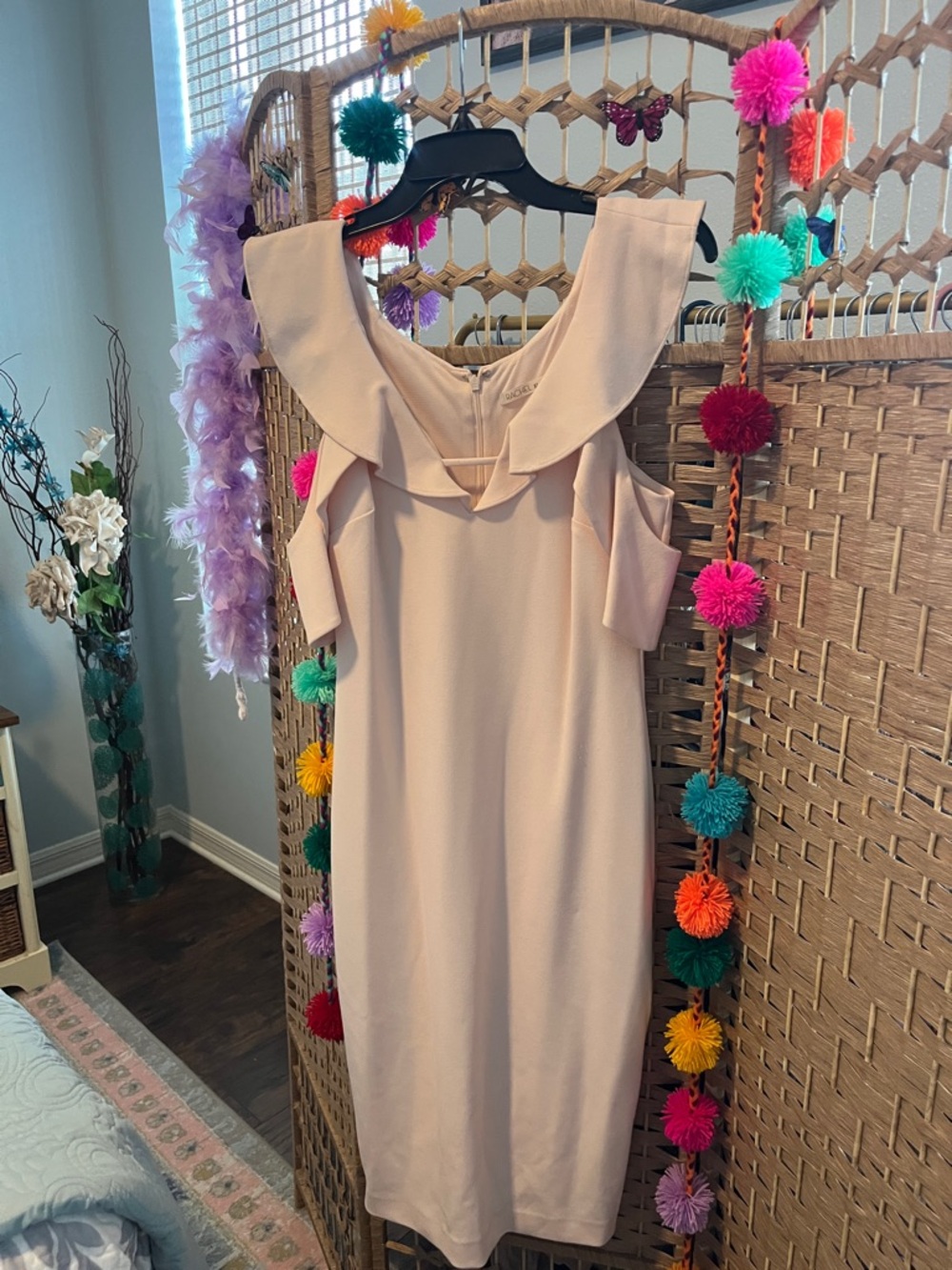 RACHEL Rachel Roy Pale Pink Midi Dress